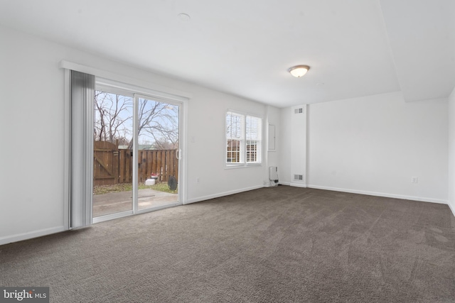 view of carpeted empty room