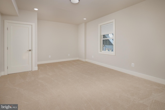 empty room with light carpet