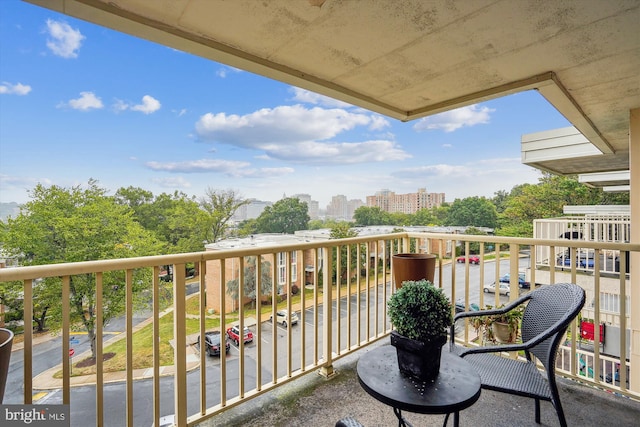 view of balcony