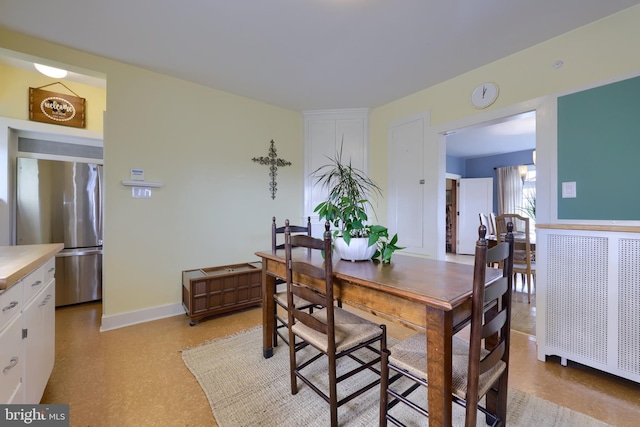 view of dining area