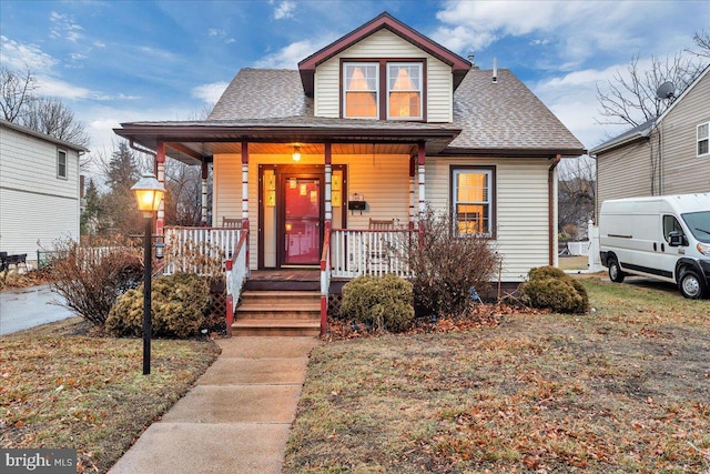 bungalow-style home featuring covered porch