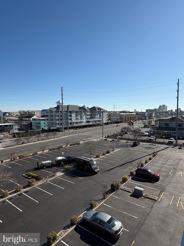 view of parking / parking lot