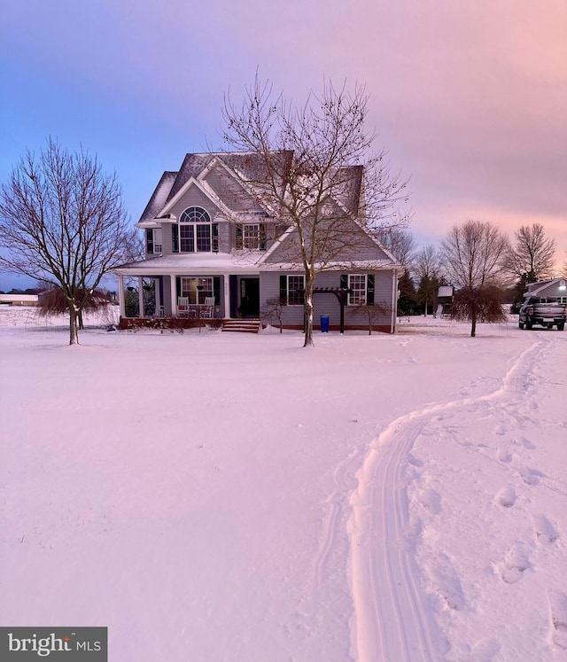 view of front facade with a porch