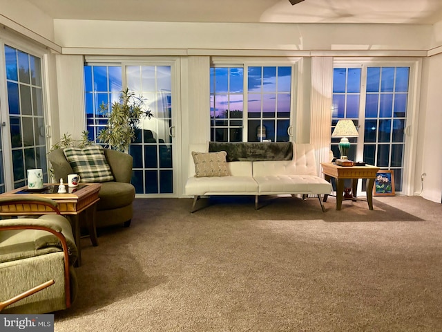 view of sunroom / solarium