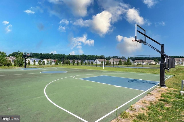 view of sport court with tennis court