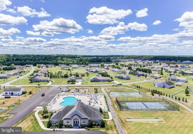 birds eye view of property