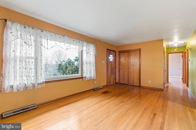 interior space featuring light wood-type flooring