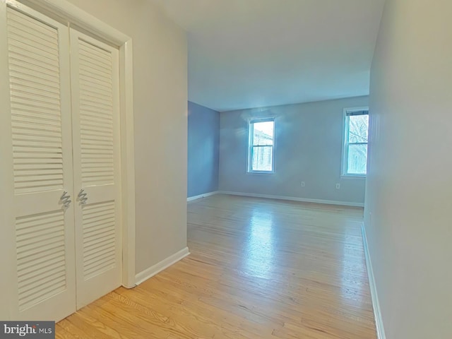 interior space featuring light hardwood / wood-style flooring