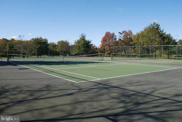 view of sport court