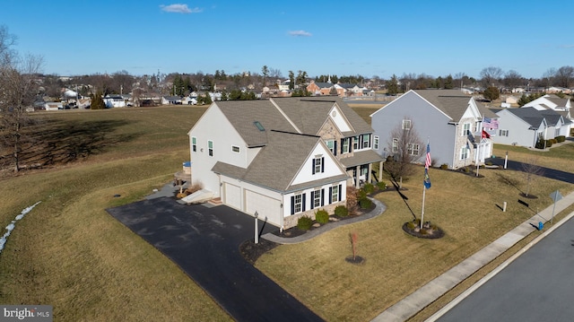 birds eye view of property featuring a residential view