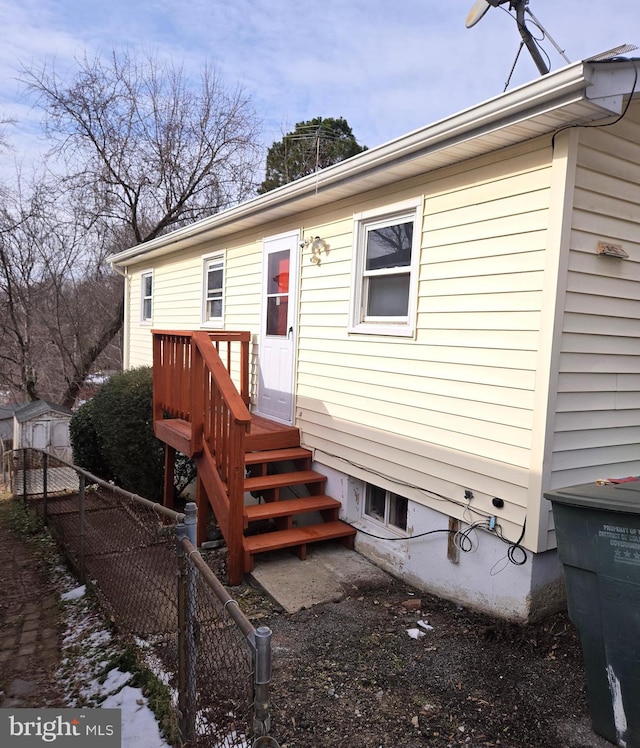 view of rear view of property