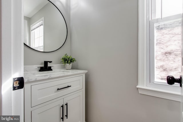 bathroom featuring vanity