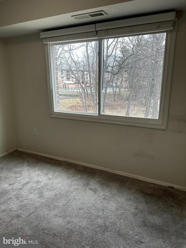 view of carpeted empty room