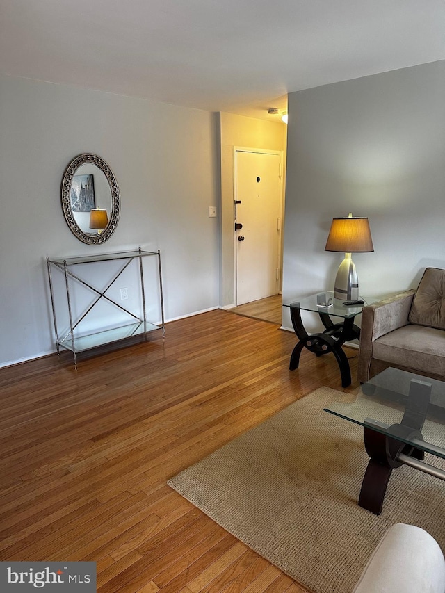 interior space with wood-type flooring