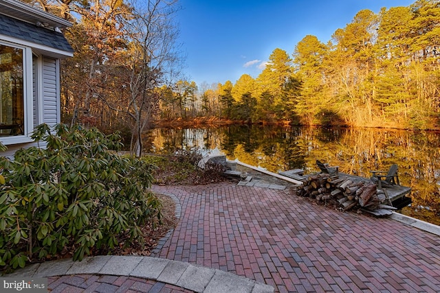 7 Heron Ct, Medford, NJ 08055 - view of patio featuring a water view
