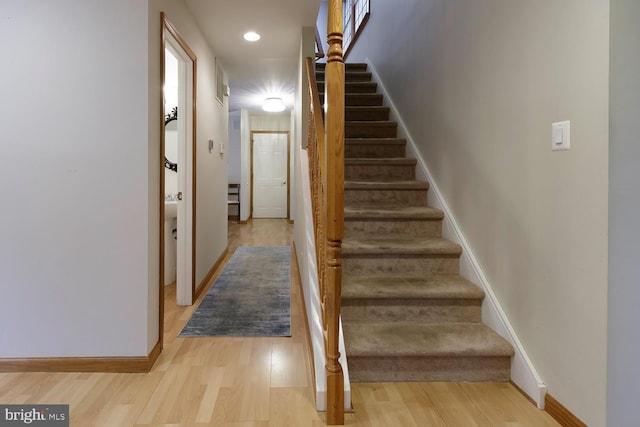 7 Heron Ct, Medford, NJ 08055 - staircase with wood-type flooring