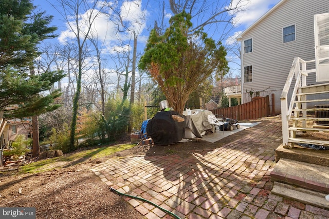 view of patio / terrace with central AC unit