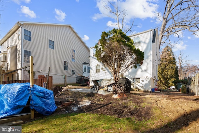 view of back of property