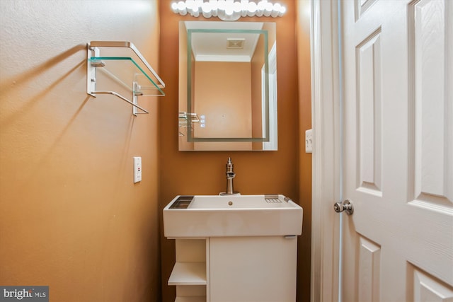 bathroom with visible vents