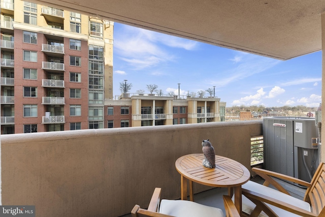 balcony with central AC