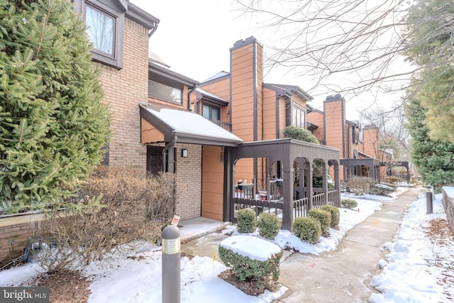 exterior space featuring a porch