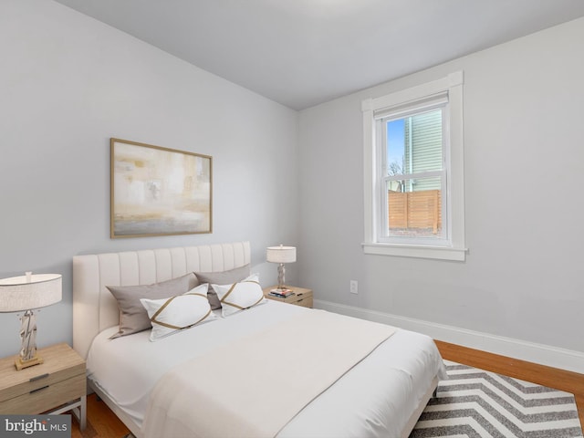 bedroom featuring hardwood / wood-style floors