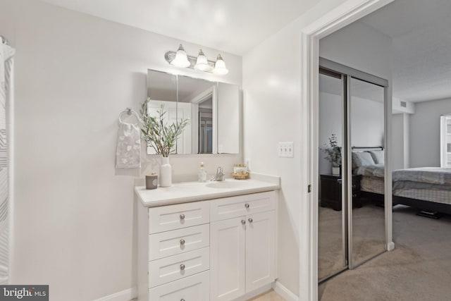 bathroom featuring vanity