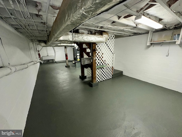 view of basement