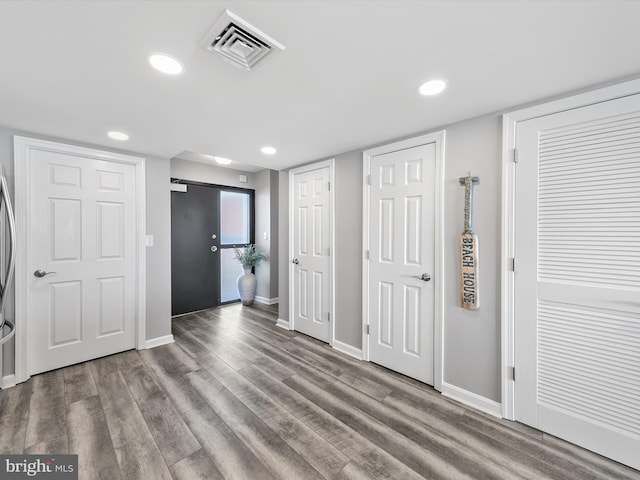 interior space featuring hardwood / wood-style flooring