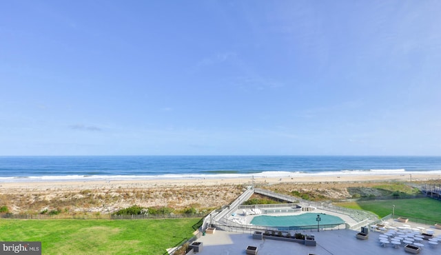 water view featuring a view of the beach