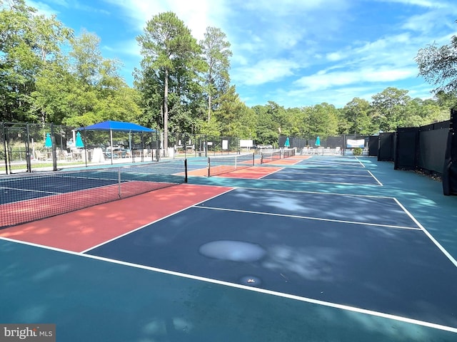 view of tennis court