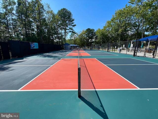 view of sport court featuring basketball court