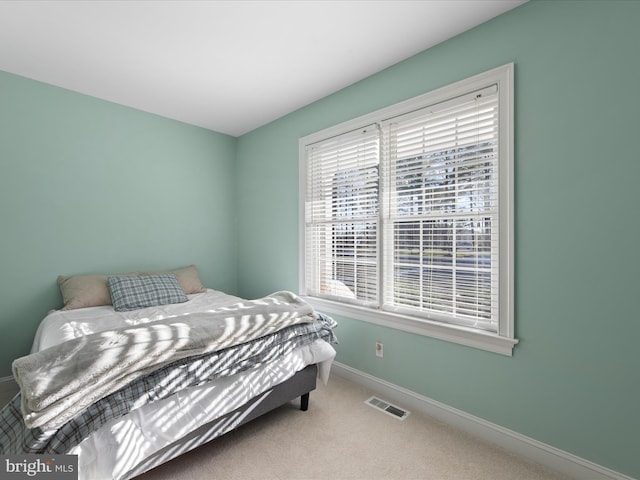 bedroom with carpet floors