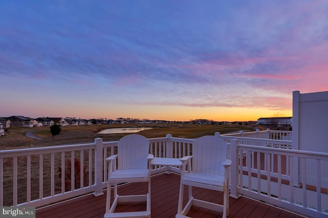20868 Brunswick Ln, Millsboro, DE 19966 - view of deck at dusk