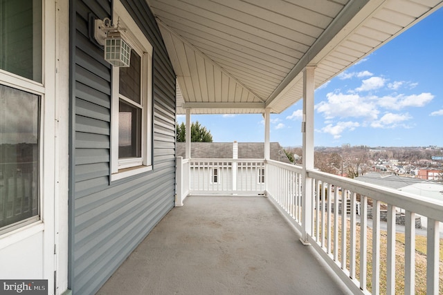 view of balcony