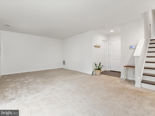 view of carpeted empty room