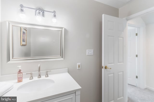 bathroom featuring vanity