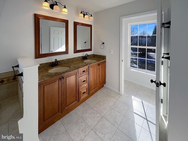 bathroom with vanity