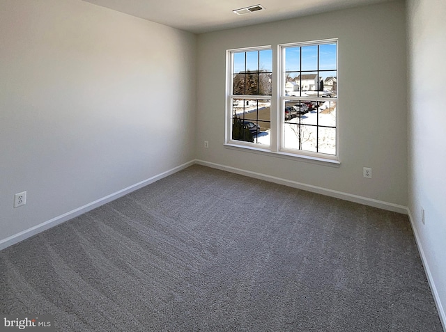 view of carpeted empty room