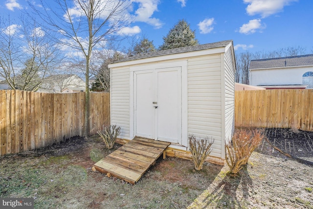 view of outbuilding