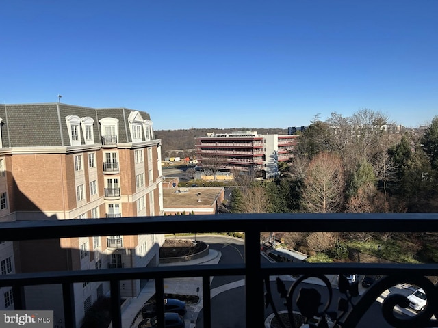 view of balcony