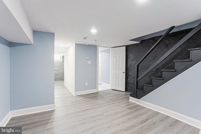 interior space featuring light hardwood / wood-style flooring