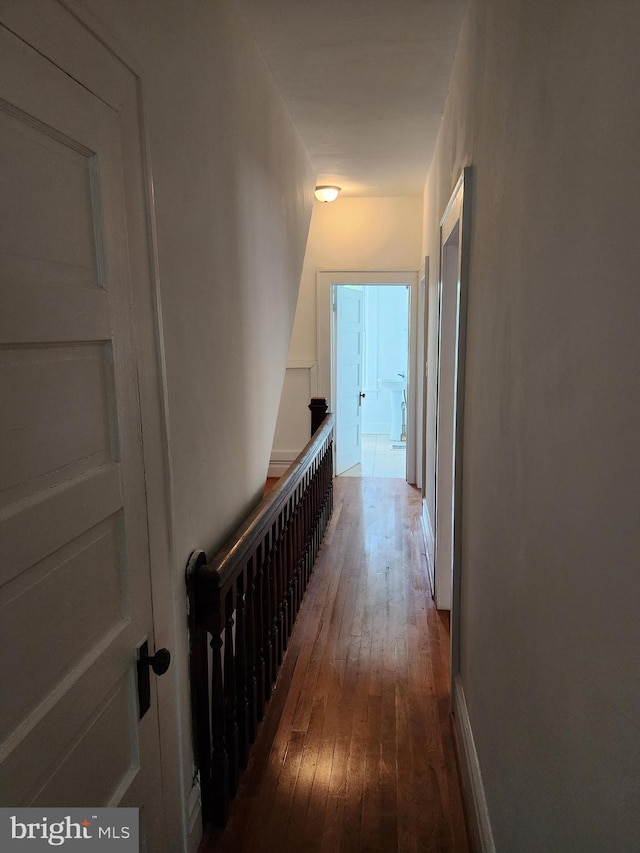 hall featuring hardwood / wood-style floors