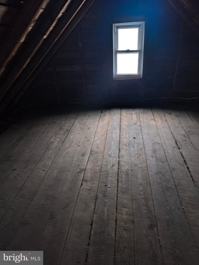 view of attic