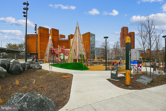 view of jungle gym