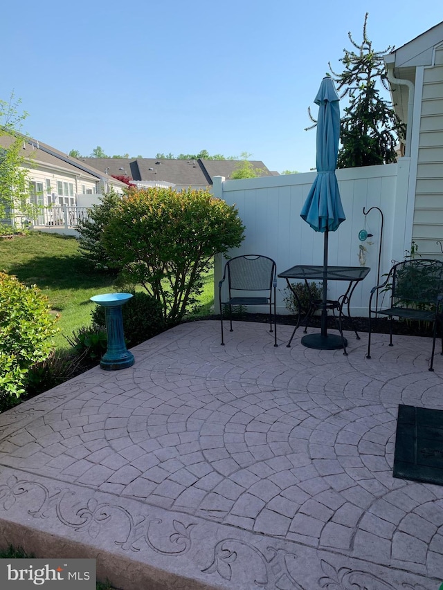 view of patio / terrace