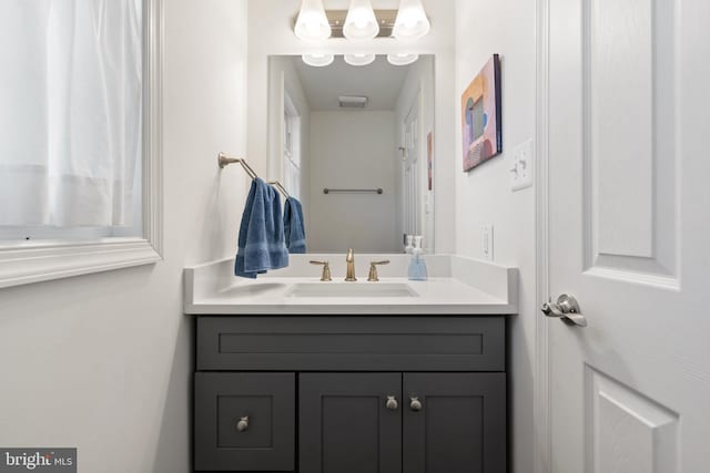 bathroom with vanity