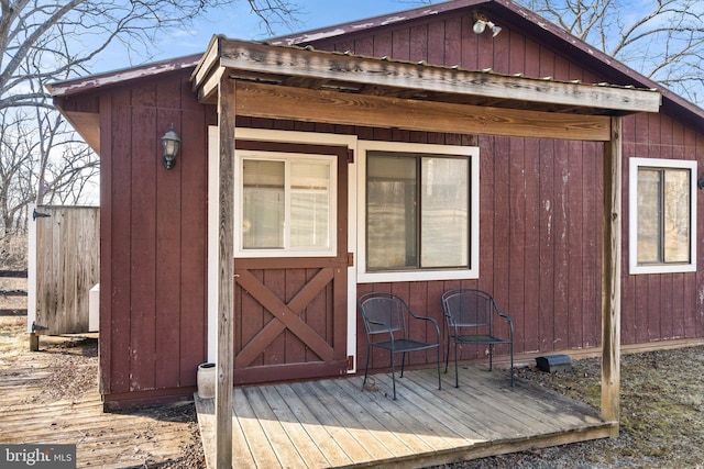 view of outbuilding