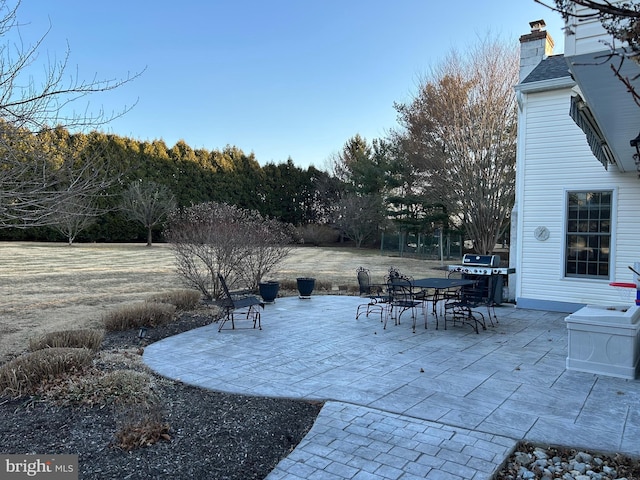 view of patio / terrace with grilling area