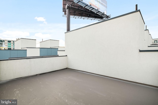 view of patio / terrace with a balcony